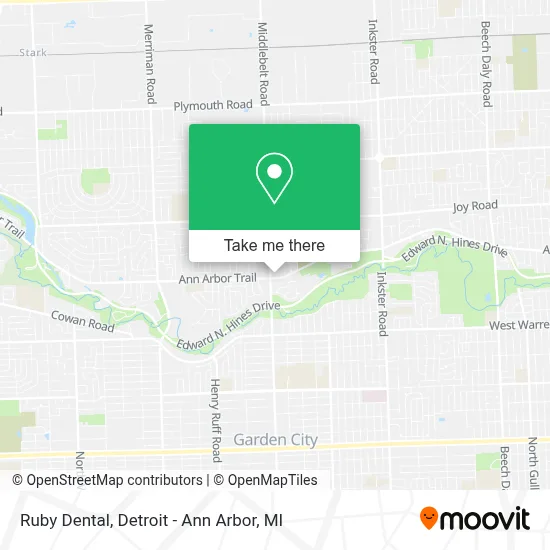 Ruby Dental map