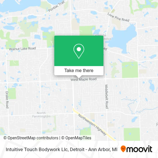 Intuitive Touch Bodywork Llc map
