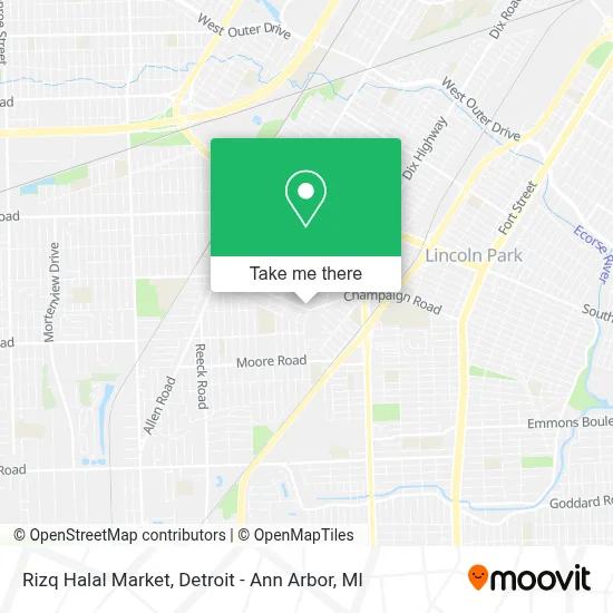 Rizq Halal Market map