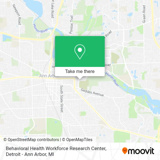 Behavioral Health Workforce Research Center map