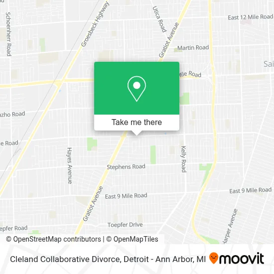 Cleland Collaborative Divorce map