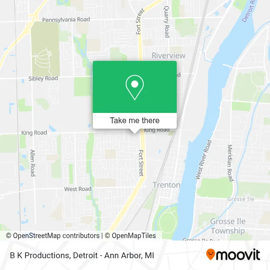 B K Productions map
