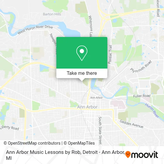 Ann Arbor Music Lessons by Rob map