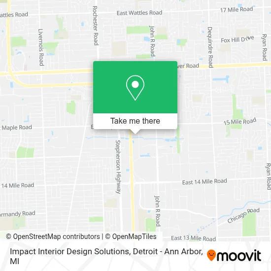 Impact Interior Design Solutions map