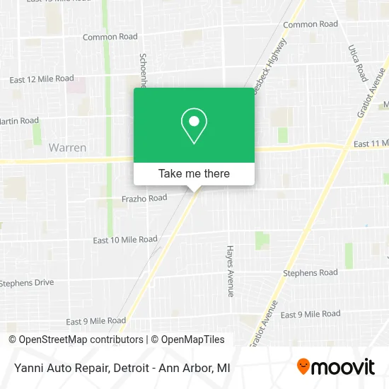 Yanni Auto Repair map