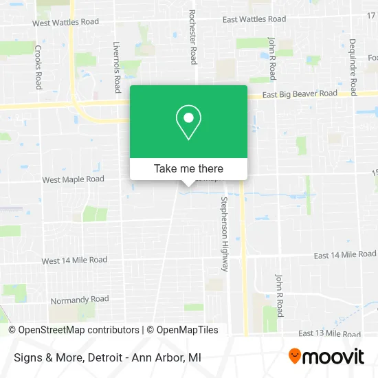 Signs & More map