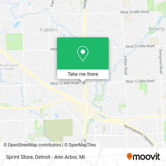 Sprint Store map