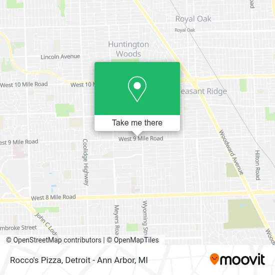 Rocco's Pizza map