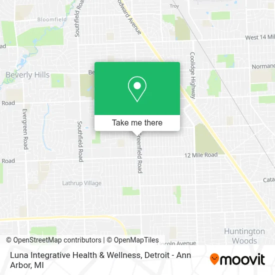 Luna Integrative Health & Wellness map