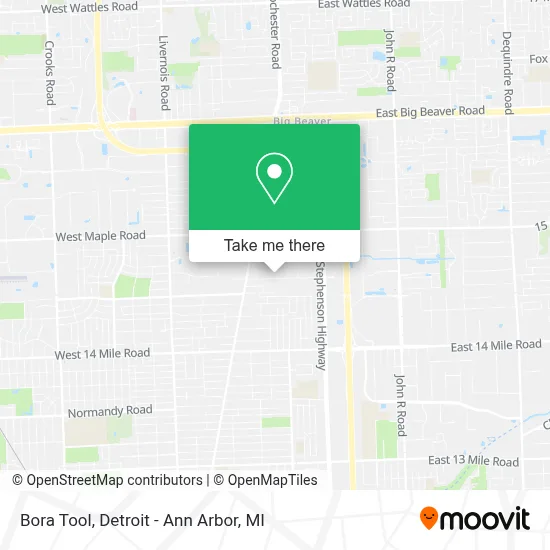 Bora Tool map