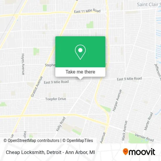 Cheap Locksmith map