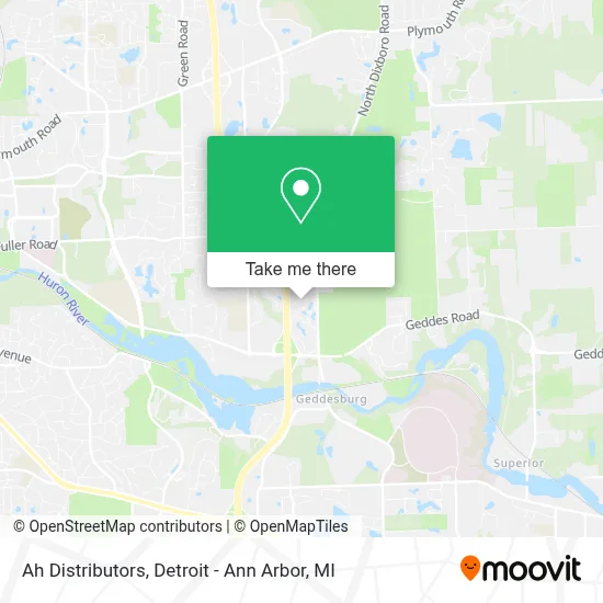 Ah Distributors map