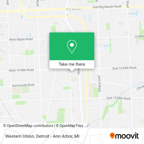 Western Union map