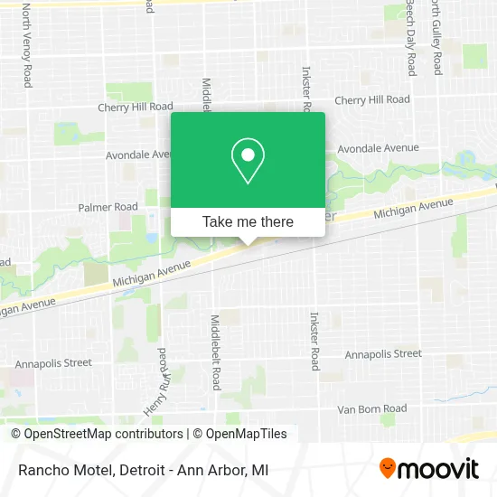 Rancho Motel map