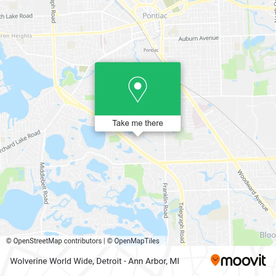 Wolverine World Wide map