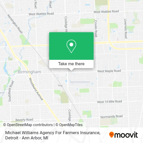 Michael Williams Agency For Farmers Insurance map