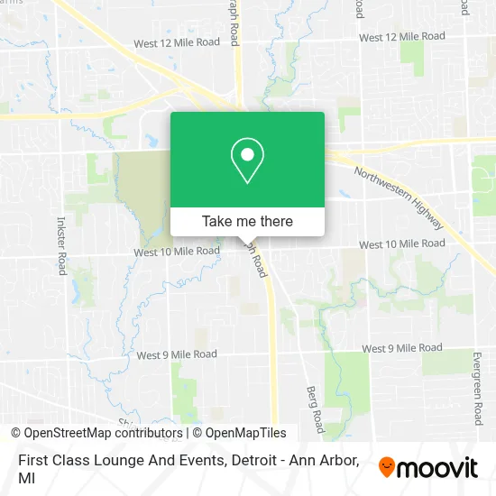 First Class Lounge And Events map