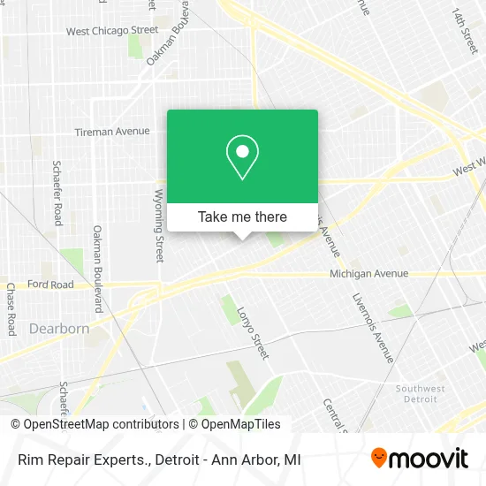 Rim Repair Experts. map