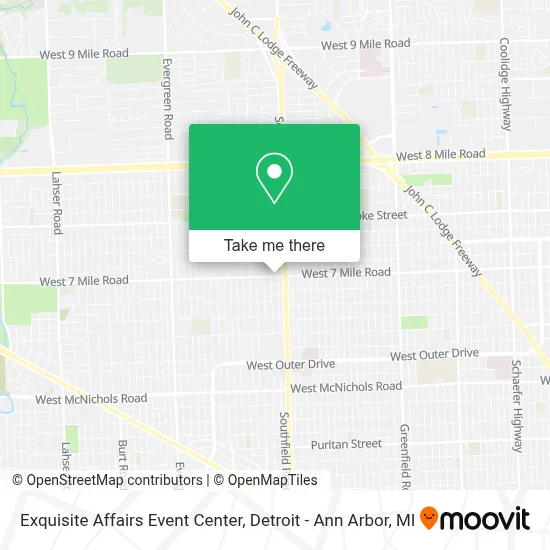 Exquisite Affairs Event Center map