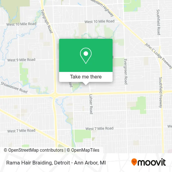 Rama Hair Braiding map