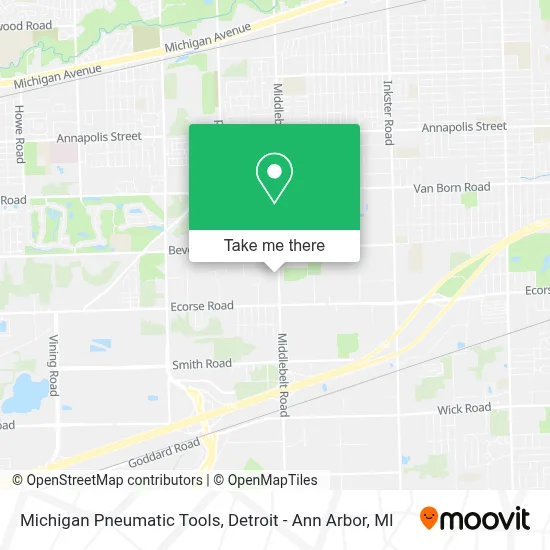 Michigan Pneumatic Tools map