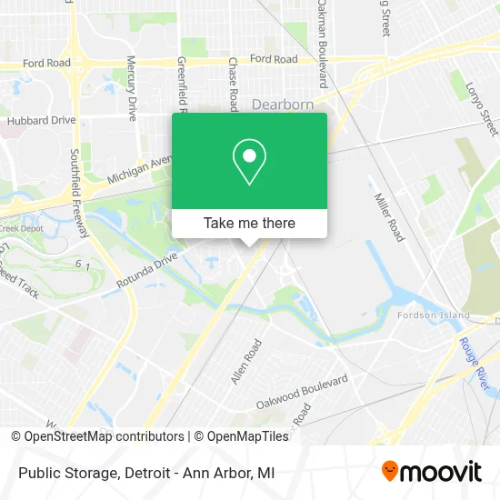 Public Storage map