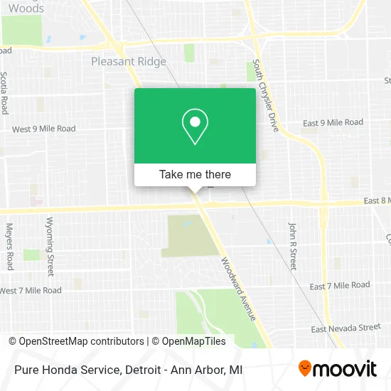 Pure Honda Service map