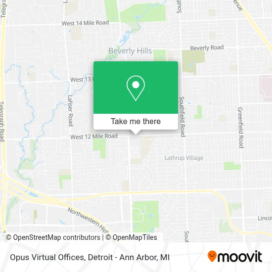 Opus Virtual Offices map