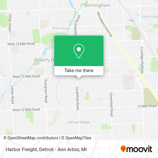 Harbor Freight map