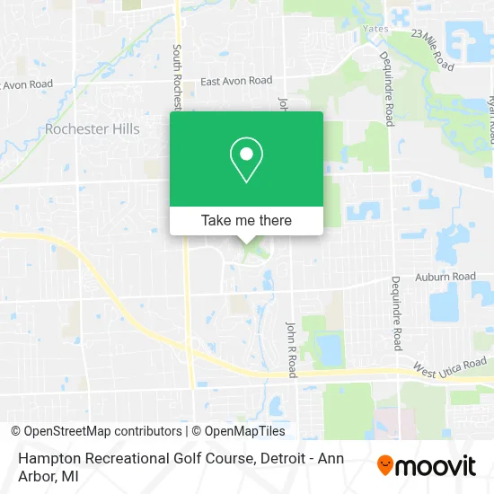 Hampton Recreational Golf Course map