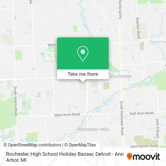 Rochester High School Holiday Bazaar map
