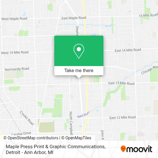 Maple Press Print & Graphic Communications map