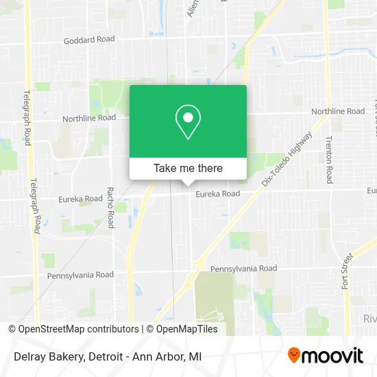 Delray Bakery map