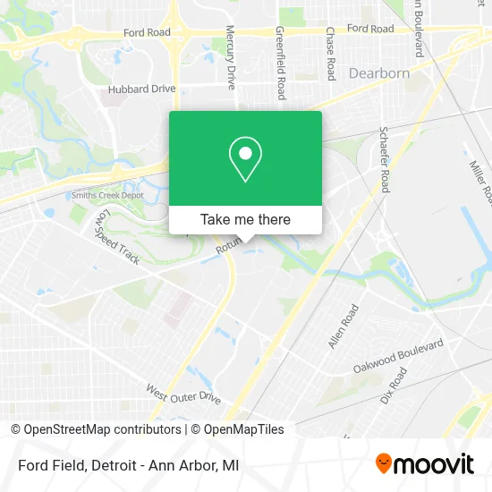 Ford Field map