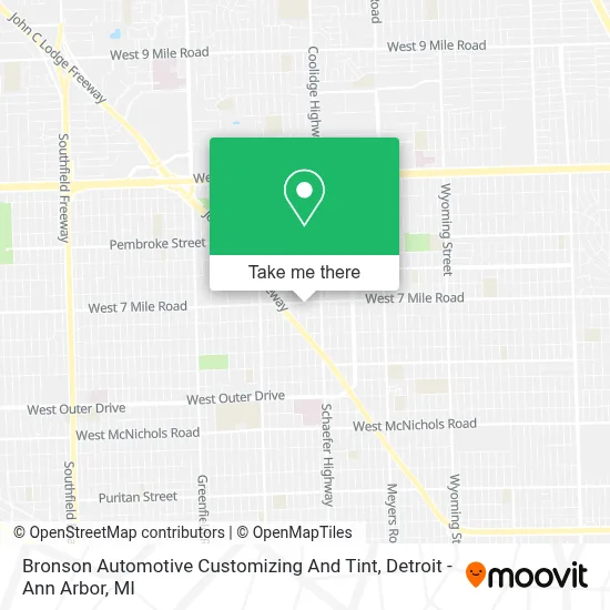 Bronson Automotive Customizing And Tint map