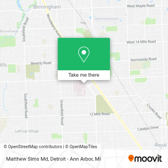 Matthew Sims Md map