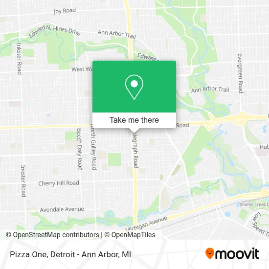 Pizza One map
