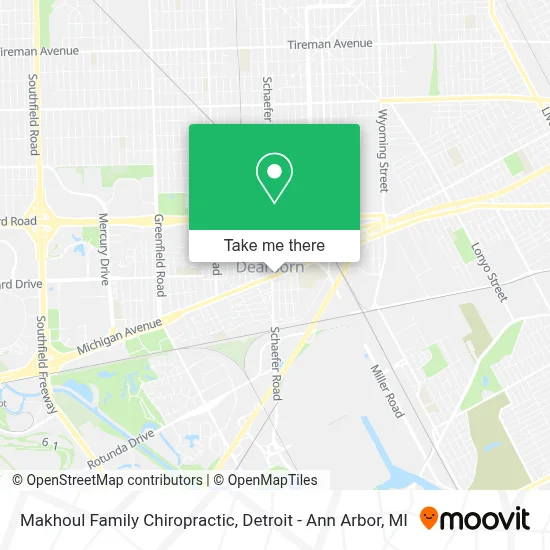 Makhoul Family Chiropractic map