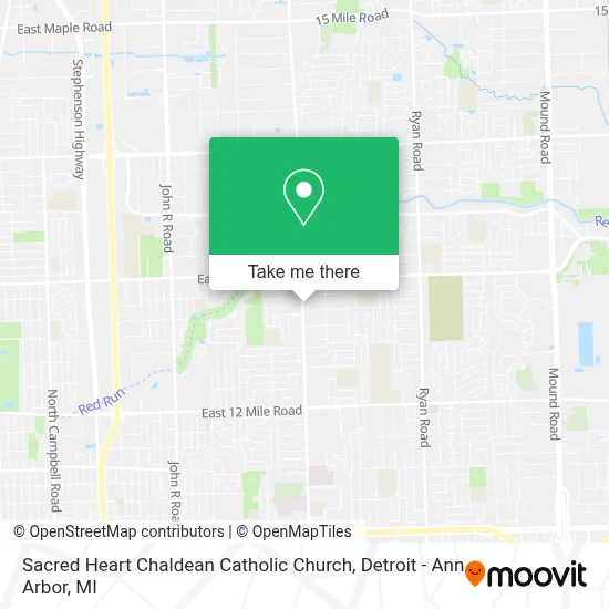 Sacred Heart Chaldean Catholic Church map