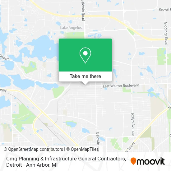 Cmg Planning & Infrastructure General Contractors map