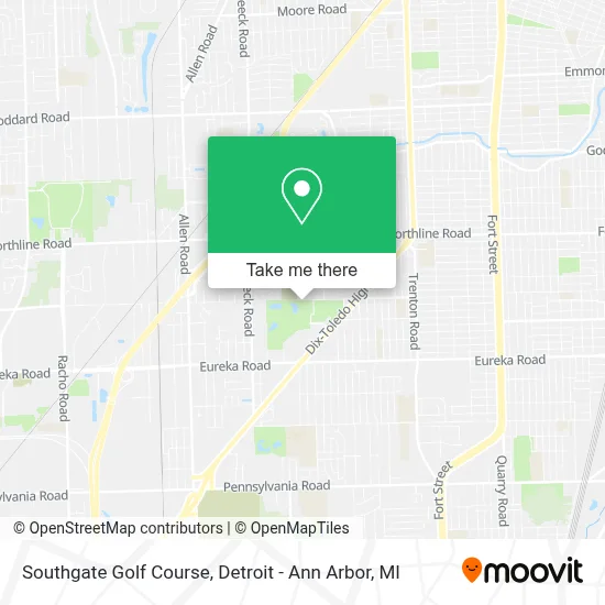 Southgate Golf Course map