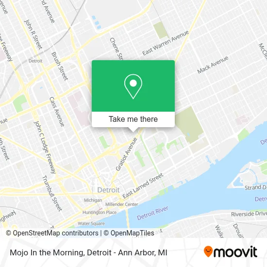 Mojo In the Morning map