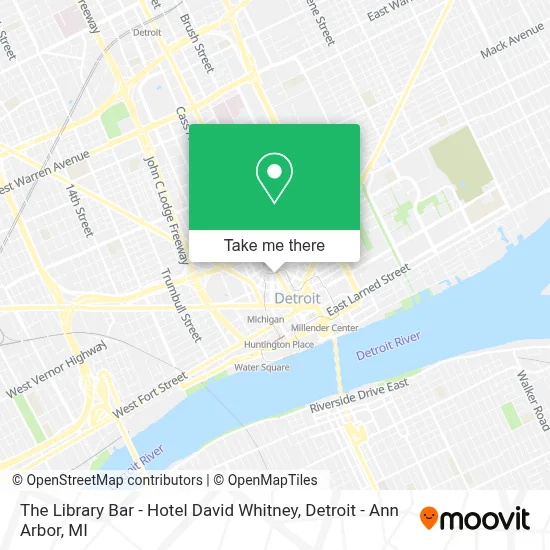 The Library Bar - Hotel David Whitney map