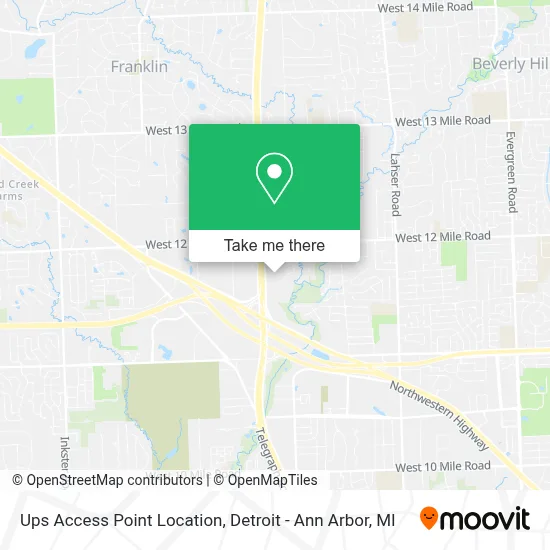 Ups Access Point Location map
