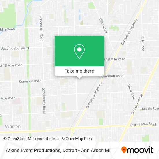 Atkins Event Productions map
