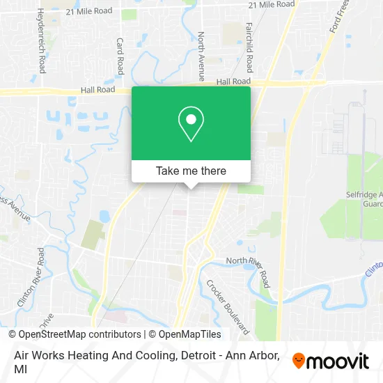 Air Works Heating And Cooling map