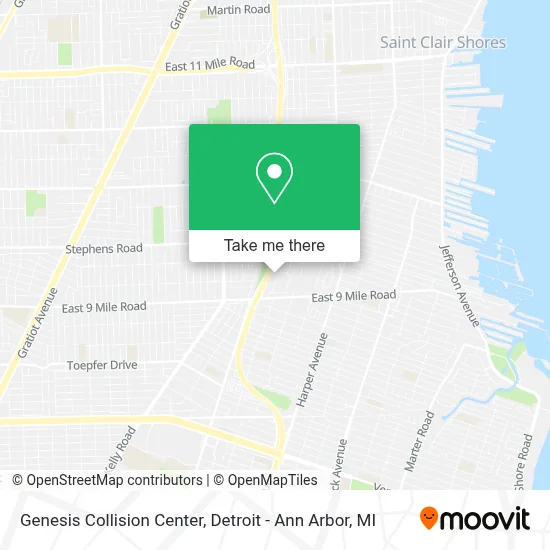 Genesis Collision Center map