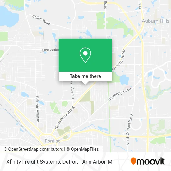 Xfinity Freight Systems map