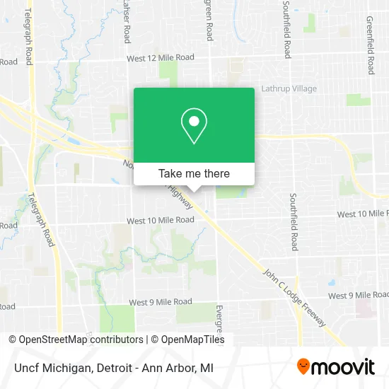 Uncf Michigan map