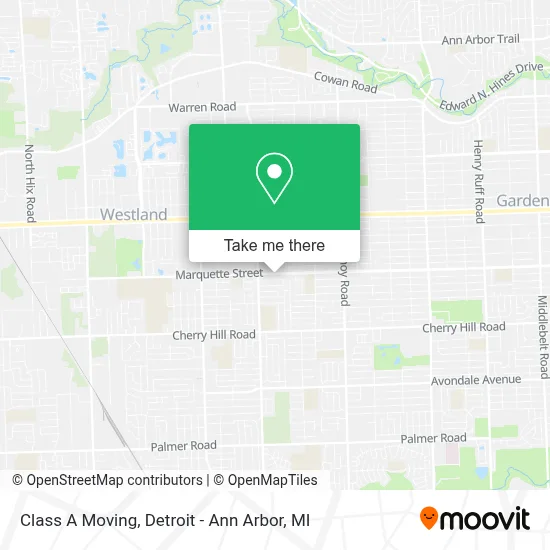 Class A Moving map